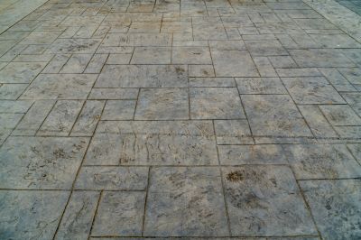Stamped Concrete Installation Scene